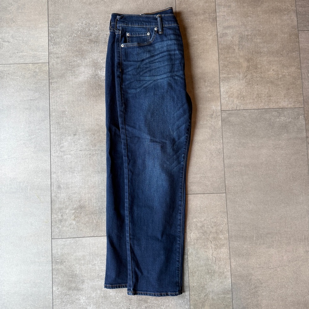 Abercrombie & Fitch Dark Indigo Straight Jeans